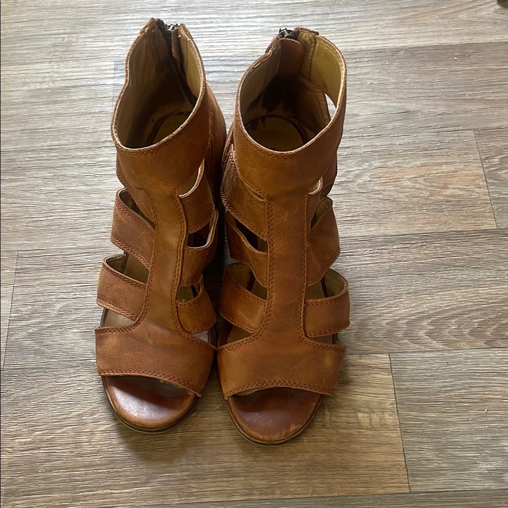 Brown Leather Women's Sandals